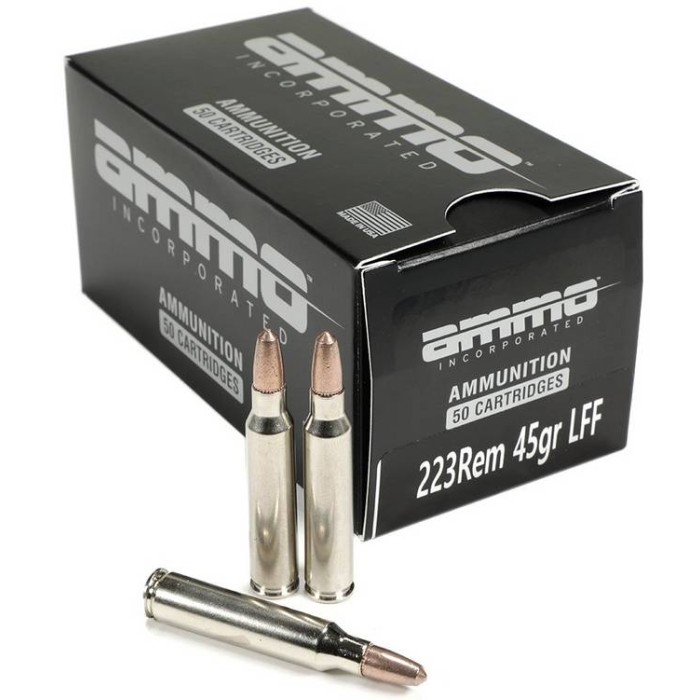 AMMO INC .223 45gr Lead Free Frangible Rifle Ammunition 50rd Box