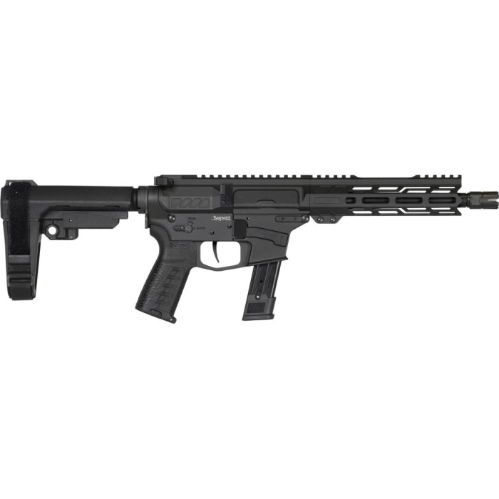 CMMG Banshee MK17 9mm 8" AR Pistol, Black - High-Performance Compact AR Pistol with Precision and Versatility - 92A0B0FAB