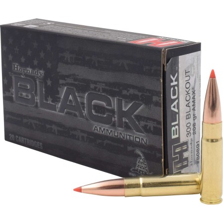 Hornady 80891 Black  300 Blackout 208 gr A-Max 20 Bx/ 10 Cs