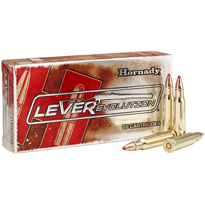 Hornady LEVERevolution .307 Winchester 160 grain Flex Tip eXpanding Brass Cased Centerfire Rifle Ammo, 20 Rounds, 8273