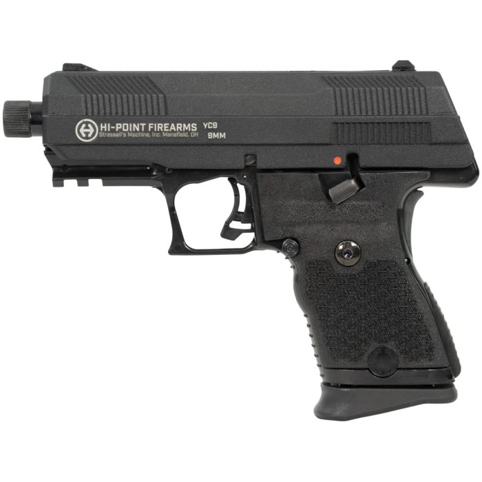 Hi Point YC9 9mm Black Optic Ready Pistol (Non-Threaded Model)