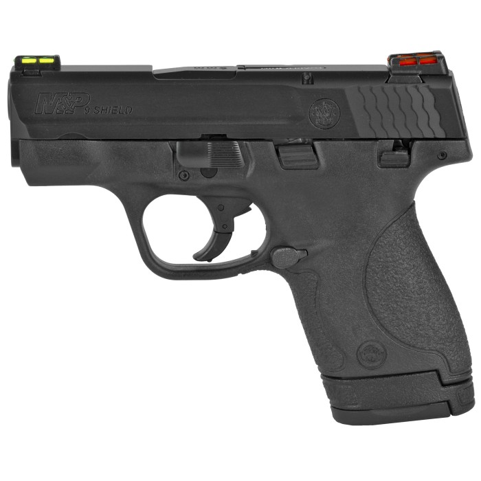 Smith & Wesson M&P 9 Shield *CA Compliant* 9mm 7+1/8+1 FO Black