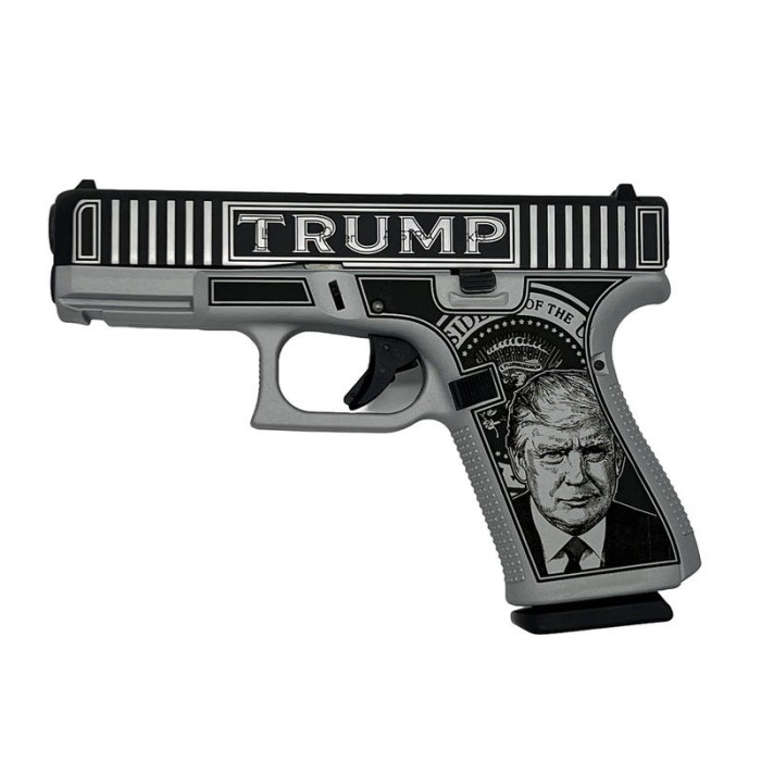 Glock G19 Gen 5 Custom Trump "Take America Back" Handgun 9Mm Luger 15Rd Magazines (3) 4.02" Barrel Austria PA195S203TTAB