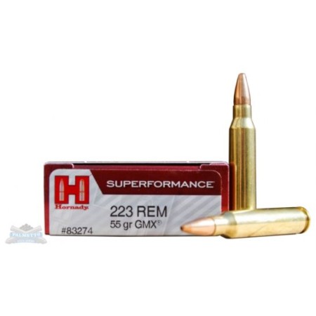 Hornady 223 Rem 55gr GMX Superformance Ammunition 20rds - 83274