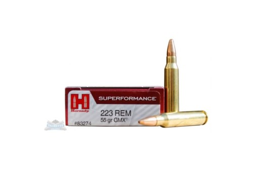 Hornady 223 Rem 55gr GMX Superformance Ammunition 20rds - 83274