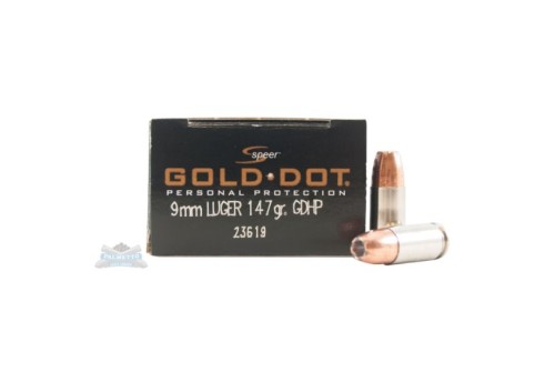 Speer 9mm 147gr Gold Dot Ammunition 20rds - 23619