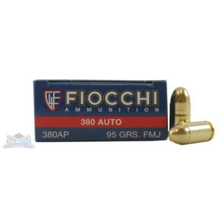 Fiocchi .380 Auto/ACP 95gr FMJ Ammunition 50rds - 380AP