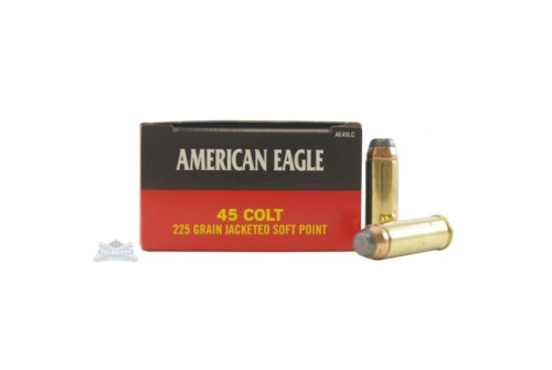 American Eagle 45 Colt 225gr JSP Ammunition 50rds - AE45LC