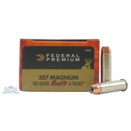 Federal .357 Mag 180 gr Swift A-Frame 20 Rounds Ammunition - P357SA