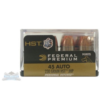 Federal 45 Auto/ACP 230gr HST Ammunition 20RDS - P45HST2S