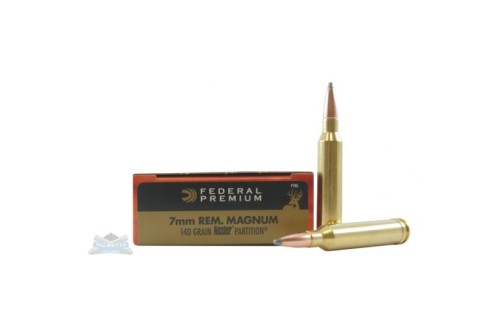 Federal 7mm Remington Magnum 140gr Nosler Partition Vital-Shok Ammunition 20rds - P7RG