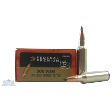 Federal Vital Shok 300 WSM 180gr Trophy Copper 20 Rounds Ammunition - P300WSMTC1