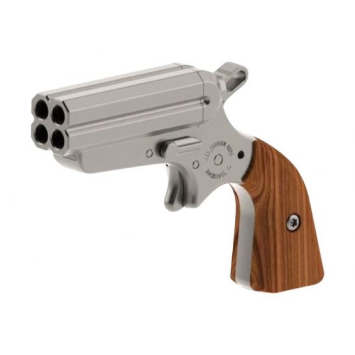 Iver Johnson Arms Pocket Ace OW 4 Barrel .22 LR Derringer, Stainless - POCKETACEOW