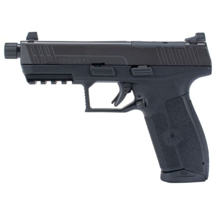 IWI Masada Tactical Threaded Barrel Optics Ready 9mm Pistol, Black - M9ORP17T