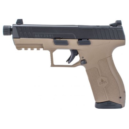 IWI Masada Tactical 4.6" Threaded Barrel Optics Ready 9mm Pistol, FDE/Black - M9ORP17TFD