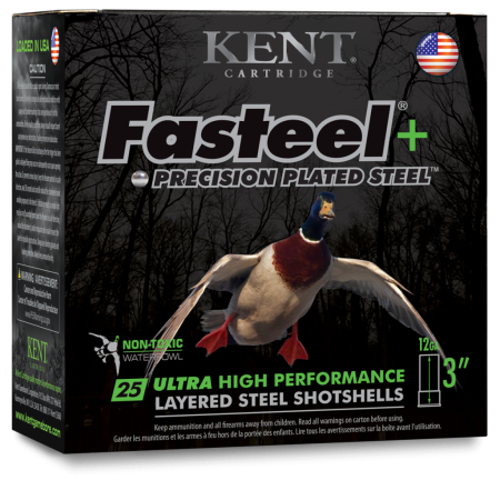 Kent Cartridge Fasteel +, Kent Cc123fsp363x5 Bayou B 12 3  3&5    11/4 100/2