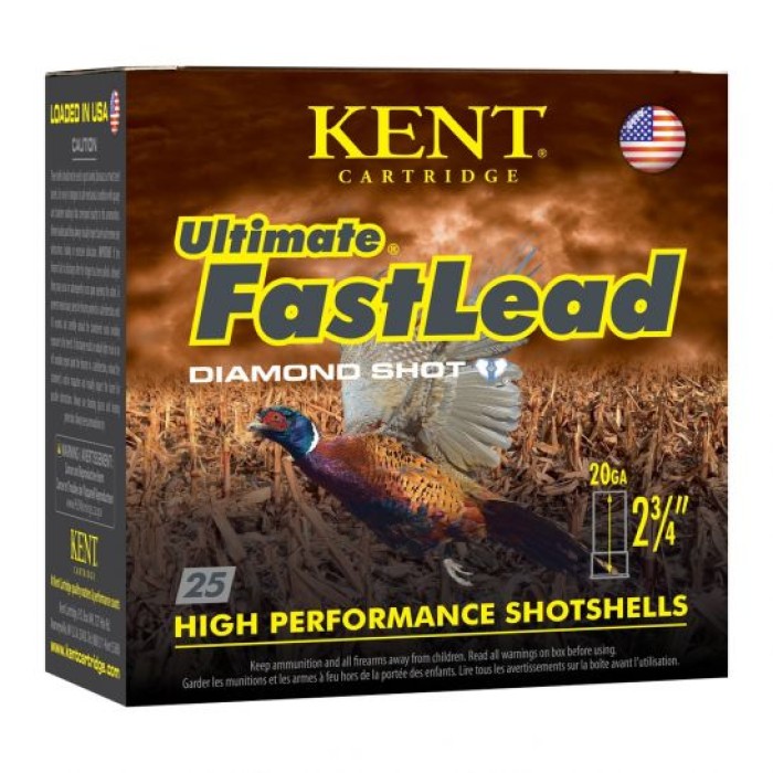 Kent Ultimate Fast Lead 20 Gauge 2 3/4" 1 oz 7.5 Shot 25 Rounds - K202UFL2875