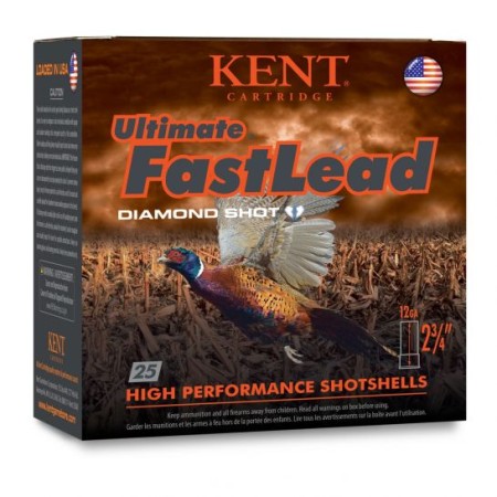 Kent Cartridge Ultimate Fast Lead 12 Gauge 2 3/4" 1 1/4 oz 6 Shot 25 Rounds - K122UFL366