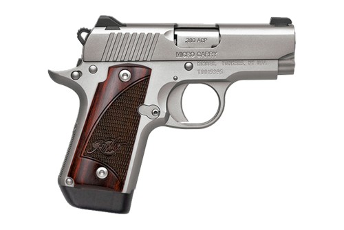 Kimber Micro Carry .380 ACP, 2.8" Barrel, Stainless, Rosewood, NS, Holster, 3x 7rd Mags