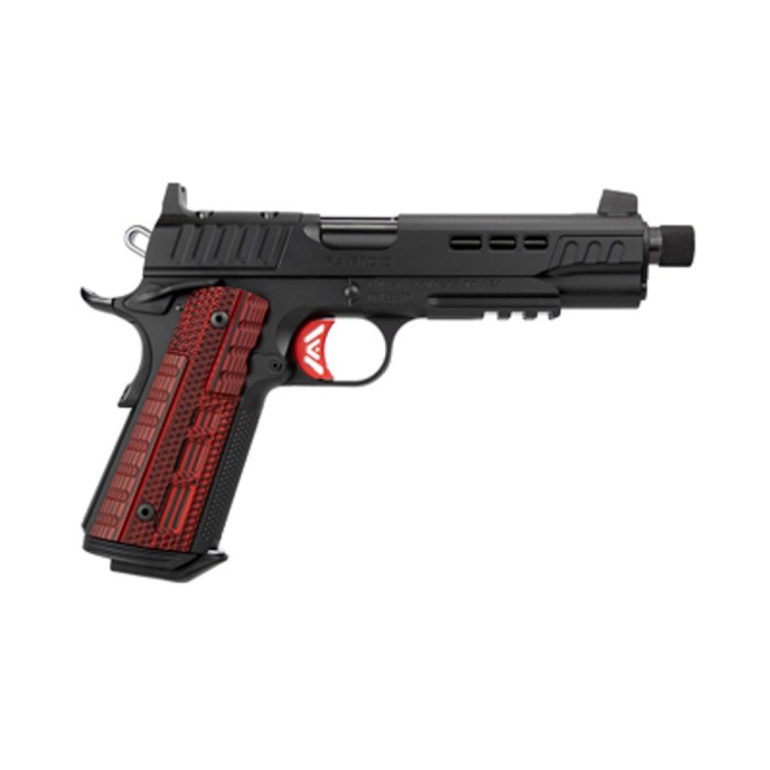 Kimber Rapide Heat 1911 9mm, 5" Threaded Barrel, Red G-10 Grips, Optic Ready, 9rd