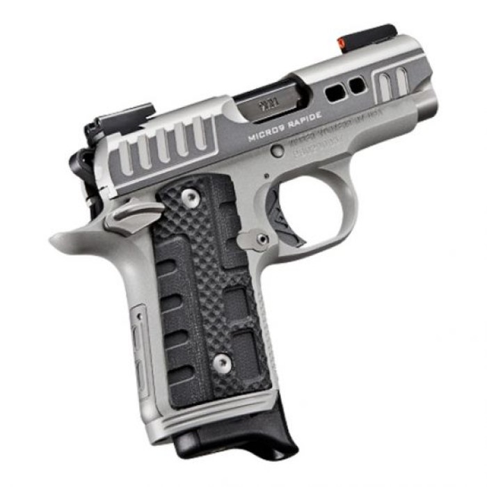 Kimber Micro 9 Rapide Black Ice 9mm Pistol, Silver/Black - 3300223