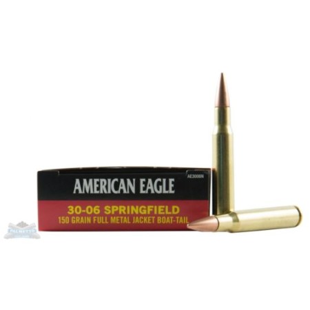 American Eagle 30-06 150gr FMJ BT Ammunition 20rds - AE3006N