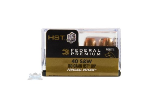 Federal 40 S&W 180gr HST Ammuniiton 20rds - P40HST1S