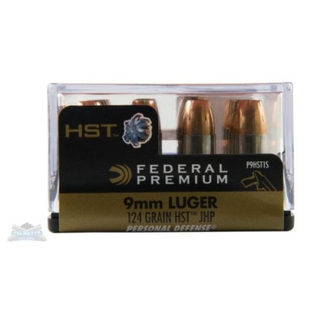 Federal 9mm 124gr HST Ammunition 20rds - P9HST1S