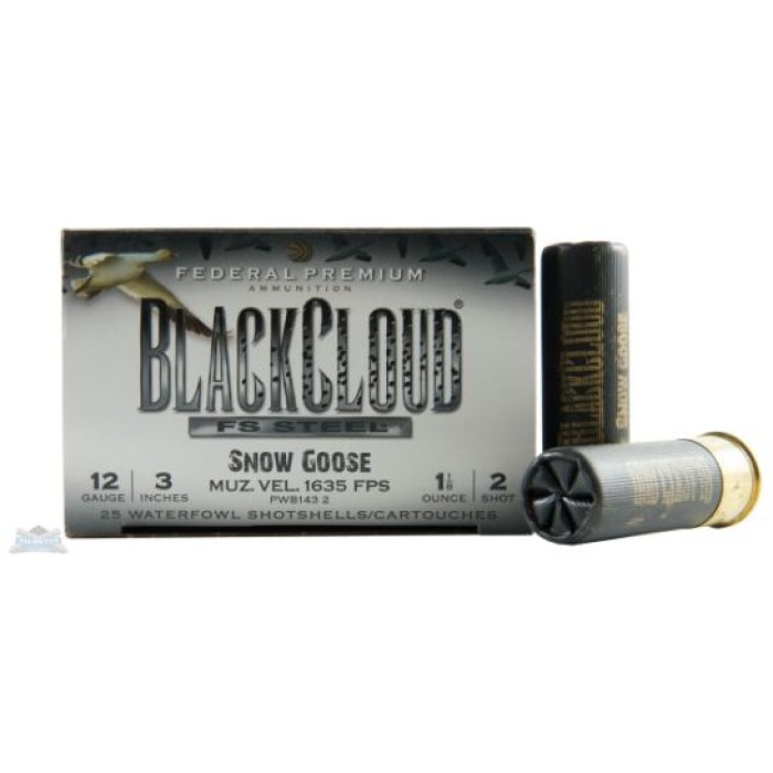 Federal 12ga 3" 1-1/8oz #2 Snow Goose HV Black Cloud Waterfowl Shotshells 25rds -  PWB143 2