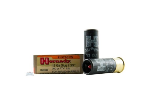 Hornady 12ga 300gr FTX 2 3/4in Custom Lite Ammunition 5rds - 86230