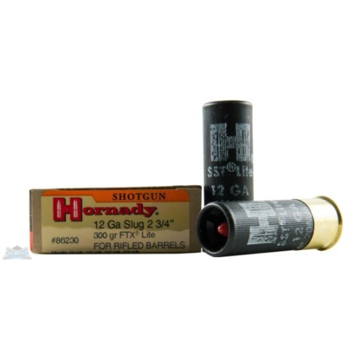 Hornady 12ga 300gr FTX 2 3/4in Custom Lite Ammunition 5rds - 86230