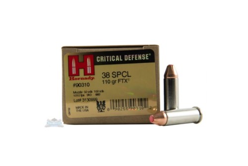 Hornady 38 Special 110gr FTX Critical Defense Ammunition 25rds - 90310