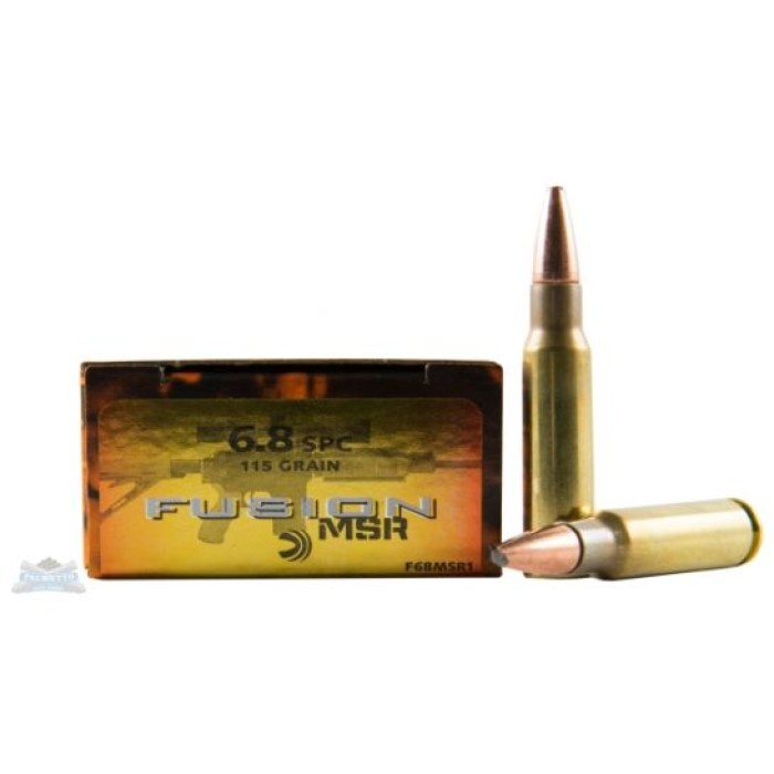 Federal 6.8 SPC 115gr Fusion MSR Ammunition 20rds 0 F68MSR1