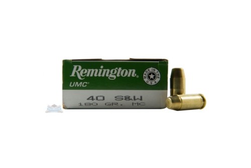 Remington UMC 40 S&W 180gr MC Pistol Ammunition 50rds - L40SW3