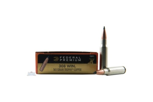 Federal 308 165gr Trophy Copper Vital-Shok Ammunition 20rds - P308TC2