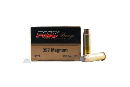 PMC Bronze 357 Magnum 158gr JSP Ammunition 50rds - 357A