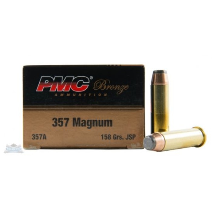 PMC Bronze 357 Magnum 158gr JSP Ammunition 50rds - 357A