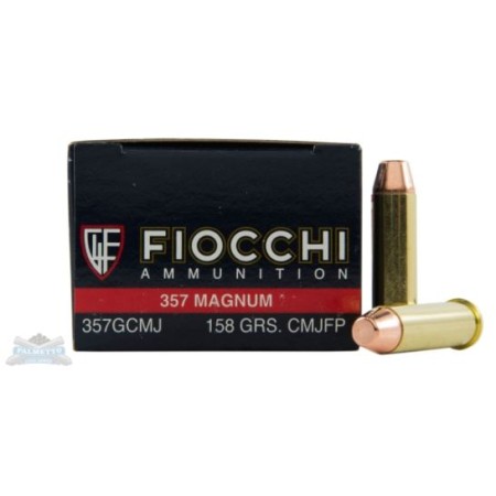 Fiocchi 357 Magnum 158gr CMJFP 50 Rounds Ammunition - 357GCMJ