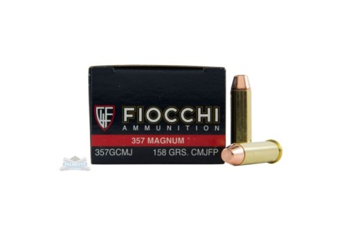 Fiocchi 357 Magnum 158gr CMJFP 50 Rounds Ammunition - 357GCMJ