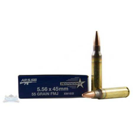 Independence 5.56 NATO 55gr FMJ Ammunition 20rds - XM193I