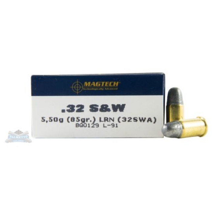 Magtech 32 S&W 85gr LRN  Ammunition 50rds - 32SWA