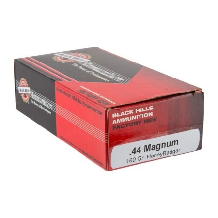 44 Magnum - 160 Grain HoneyBadger - Black Hills - 50 Rounds