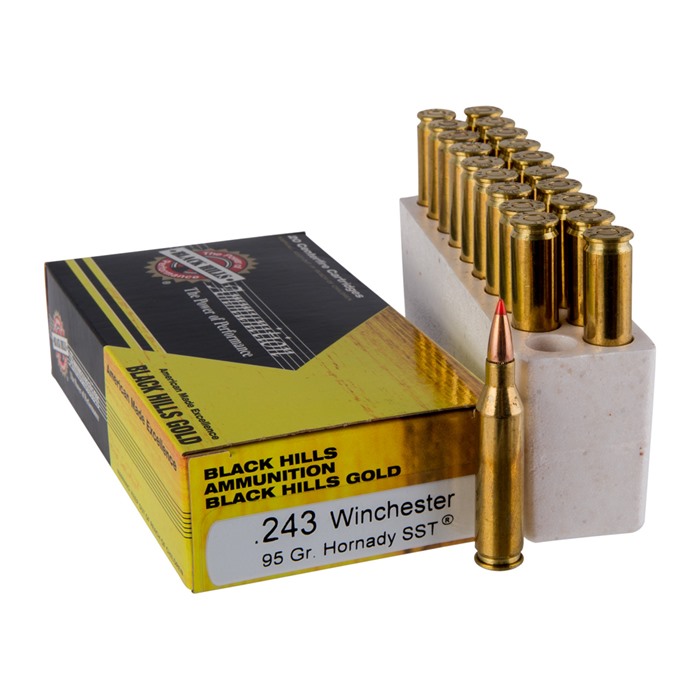 243 - 95 Grain SST Polymer Tip - Black Hills Gold - 20 Rounds