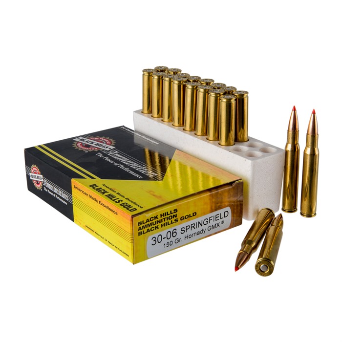 Black Hills Ammunition Centerfire Rifle, Blkhills 1c3006bhgn6  .30-06 150 Gr Gmx       20/5