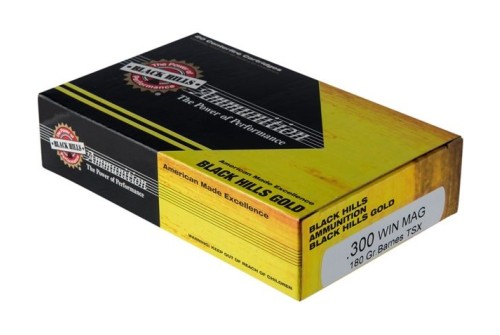 300 Winchester Magnum - 180 Grain TSX HP - Black Hills Gold - 20 Rounds