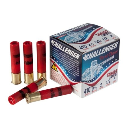 Challenger .410 Bore 2-1/2'' 1/2 oz #8 Shot 250 Case (CTA4108) UPC: 773622410884