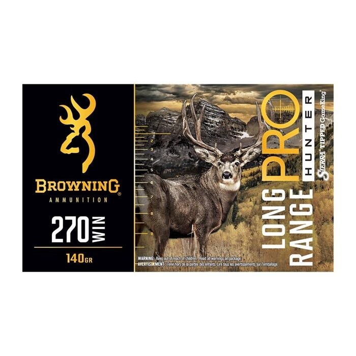 BARNES Harvest Collection 270 Win 140 Grain Sierra Tipped GameKing 20rd Rifle Ammo (32399)