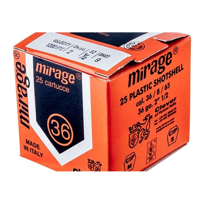 CLEVER MIRAGE 410 AMMO 2.5″ 1/2 OZ #9 SHOT 1200 FPS .410 BORE CMST4109 25rds