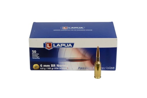 Lapua 6mm BR Norma 105gr Scenar-L OTM Ammo Box of 50 4316047