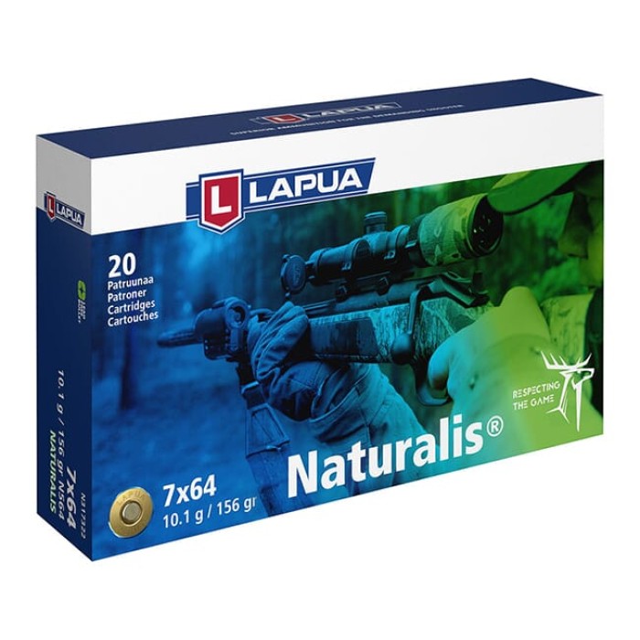 Lapua 7x64 115gr Naturalis Solid Ammo Box of 20 N317322